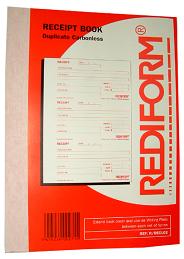 RECEIPT BOOK DUPLICATE CARBONLESS